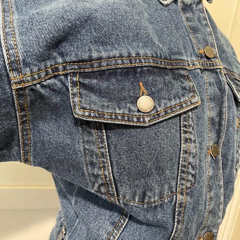 Nasty Gal Denim Low Rise Boyfriend Jumpsuit Blue Midwash Short Sleeve US  NEW - Picture 7 of 16